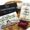 Stickdatei Schokohülle Jugendweihe Glückwünsche