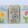 ITH Stickdatei Schokohülle Frühlingsblumen 3er SET 10x18cm