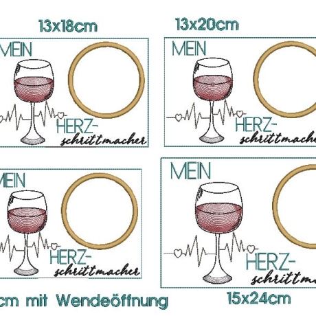 Stickdatei Wein Mugrug ITH