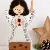 Stickdatei ITH Engel Adventskalender 13x18cm
