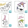 Stickdatei Schokohülle SET Halloween Gespenst mit kleinen Hüllen