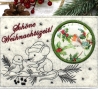 Stickdatei ITH Mugrug Spatz und Maus Adventszeit Auszeit