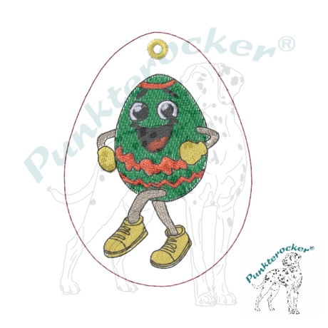 tanzendes Ei - 02 | Anhänger | 6.25 x 8.47 cm | VS | ITH