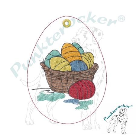 Eierkorb | Anhänger | 6.25 x 8.47 cm | VS | ITH