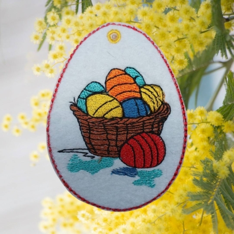 Eierkorb | Anhänger | 6.25 x 8.47 cm | VS | ITH