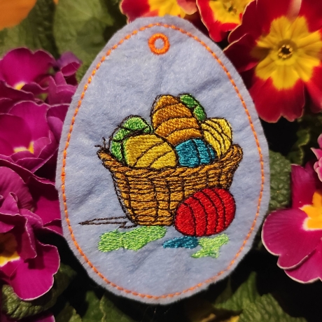 Eierkorb | Anhänger | 6.25 x 8.47 cm | VS | ITH