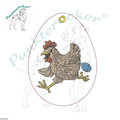 Huhn 01 | Anhänger | 6.25 x 8.47 cm | VS | ITH