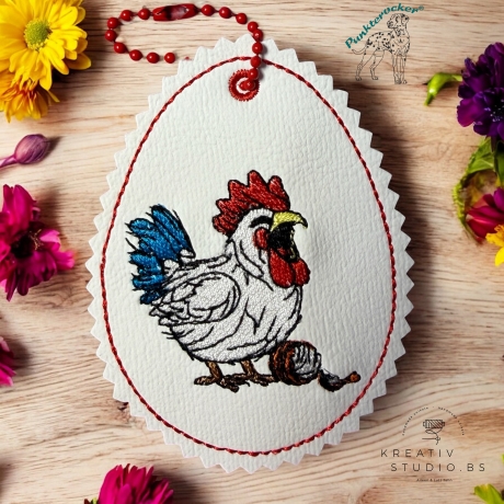 Huhn 02 | Anhänger | 6.25 x 8.47 cm | VS | ITH