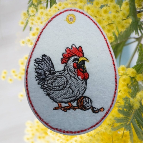 Huhn 02 | Anhänger | 6.25 x 8.47 cm | VS | ITH