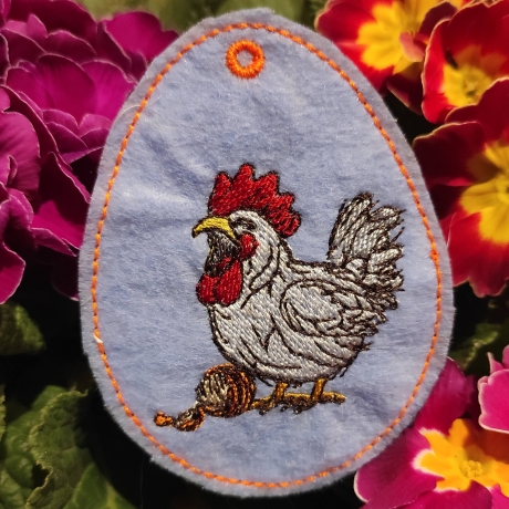 Huhn 02 | Anhänger | 6.25 x 8.47 cm | VS | ITH