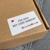 Stickerbogen mit 30 Aufklebern - Für dich, mit Liebe gemacht