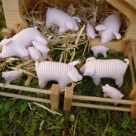 Waldorf-Stricktiere: Ferkel