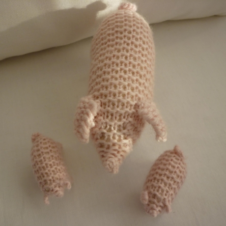 Waldorf-Stricktiere: Ferkel