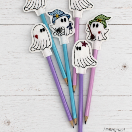 ITH LED Stickdatei Stiftetopper Gespenster Halloween Geist