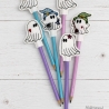 ITH LED Stickdatei Stiftetopper Gespenster Halloween Geist