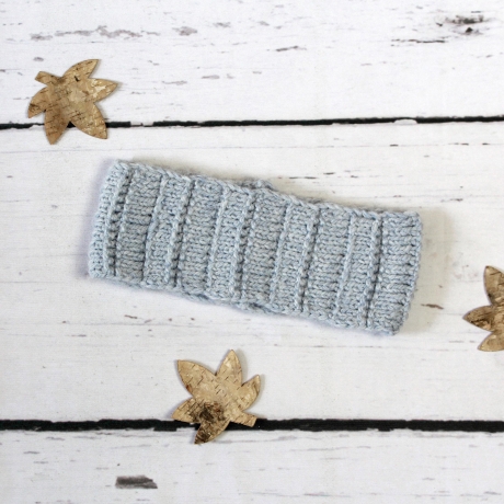 Gestricktes Stirnband mit Reliefmuster ~ Herbst | Winter