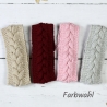 Gestricktes Stirnband mit Zopfmuster ~ Herbst | Winter