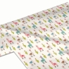 50cm Dekostoff 100% Baumwolle Lama Alpaka Bunt Kaktus Nähen Kind