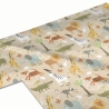 50cm Dekostoff 100% BIO Baumwolle Zootiere Giraffe Löwe Afrika