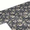 50cm Dekostoff 100% Baumwoll Grau Drachen Märchen Kinderstoff