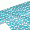 50cm Dekostoff 100% Baumwolle Einhörner Türkis Pferd Märchen