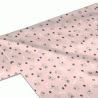 50cm Dekostoff 100% Baumwollstoff Hund Mops rosa Mopshund 