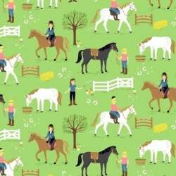 50cm Dekostoff 100% Baumwollstoff Reiterhof Ponyhof Pferde reiten 50cm Dekostoff 100% Baumwollstoff Reiterhof Ponyhof Pferde reiten