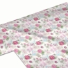 50cm Dekostoff 100% Baumwolle Rosen und Postkarten Briefmarken