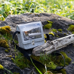 Schultertasche,Handtasche, 100% Wollfilz