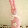 Osterhase♥ROMY-LANGOHR♥Stoffhase in rosa♥von Hobbyhaus