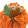 Kürbis Stoffkürbis herbstlich orange genäht von Hobbyhaus