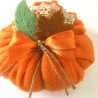 Kürbis Stoffkürbis herbstlich orange genäht von Hobbyhaus