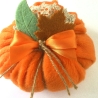 Kürbis Stoffkürbis herbstlich orange genäht von Hobbyhaus