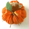 Kürbis Stoffkürbis herbstlich orange genäht von Hobbyhaus