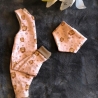 Babystrampler Jersey Bär rosa handmade Geschenk Geburt Gr.56