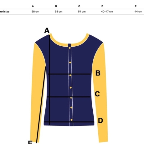 Smile Strick Jacke Cardigan in Blau Blume Einheitsgröße (S - 2XL)