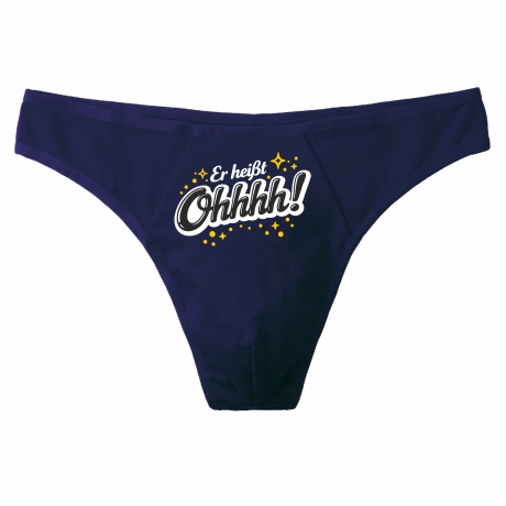 Herren String Tanga mit ER HEIßT OHHHH