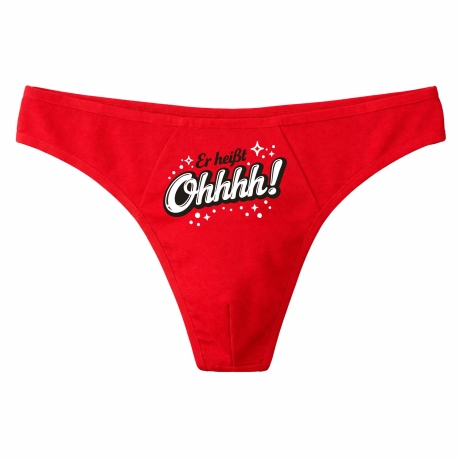 Herren String Tanga mit ER HEIßT OHHHH