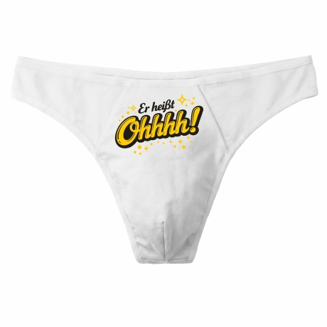 Herren String Tanga mit ER HEIßT OHHHH