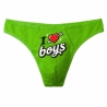 Herren String Tanga mit I LOVE BOYS