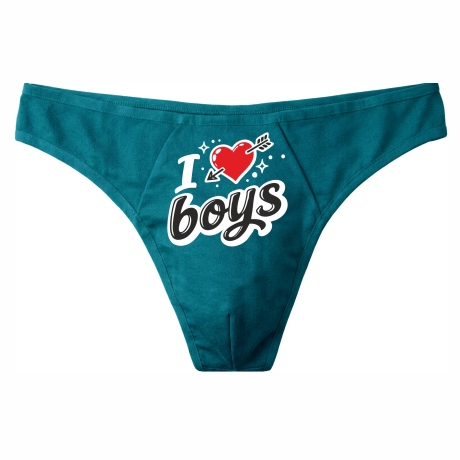 Herren String Tanga mit I LOVE BOYS