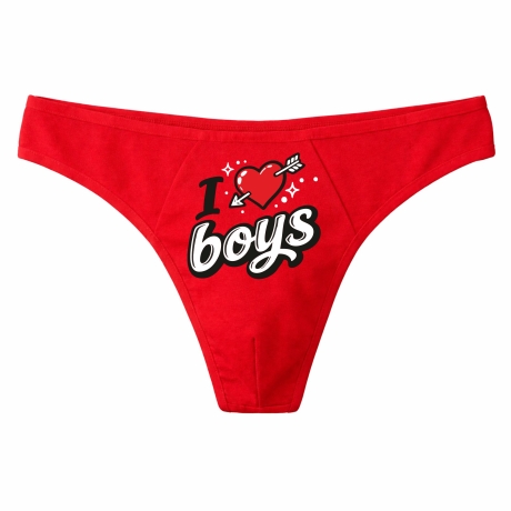 Herren String Tanga mit I LOVE BOYS