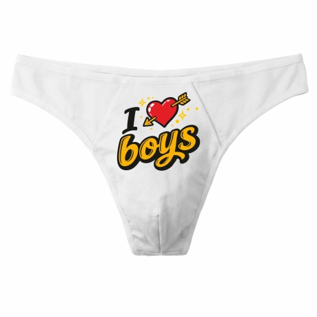 Herren String Tanga mit I LOVE BOYS