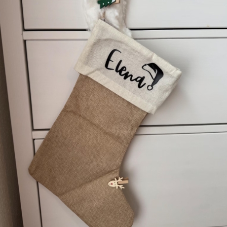 Personalisierter Nikolausstrumpf / Weihnachtsstrumpf mit Name 