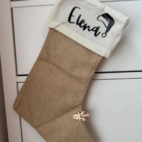 Personalisierter Nikolausstrumpf / Weihnachtsstrumpf mit Name 