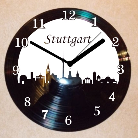 Schallplattenuhr Wanduhr Stuttgart