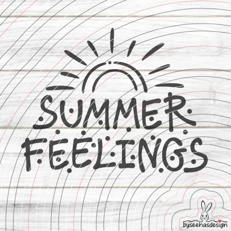 Summer Feelings Plotterdatei SVG DXF