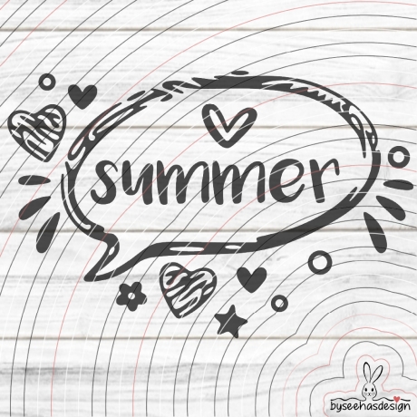 Summer Plotterdatei SVG DXF