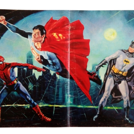 FILMPOSTER SUPERMAN SPIDERMAN BATMAN