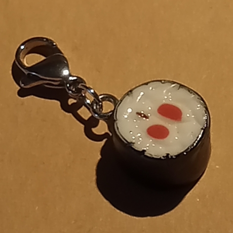 Sushi Rolle Stück Clip Anhänger Bettelarmband Kinder